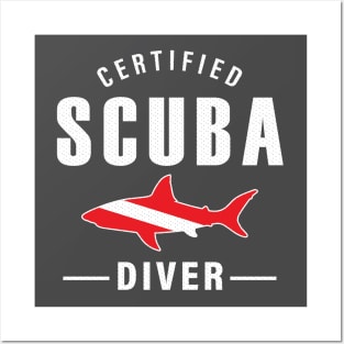 Certified scuba diver Posters and Art